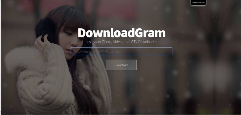 DownloadGram Homepage